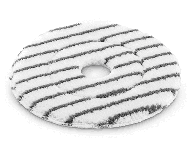 Kärcher Disque de nettoyage en microfibre, gris/blanc, Ø 230 mm, 5 pièces, pour autolaveuse K-Mop 46 Bp