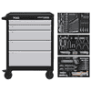 KRAFTWERK Chariot d'atelier LT700 BASIC avec 5 tiroirs, outils inclus, 173 pièces, L x P x H 719 x 474 x 1000 mm