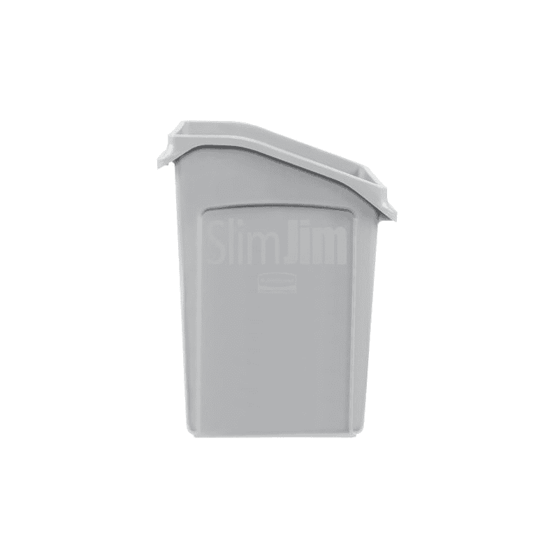 Poubelle Slim Jim sous le comptoir, gris, capacité 87 litres, 560 x 400 x 762 mm