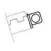 Auflagevariante für Alurampen - Auflage Stange