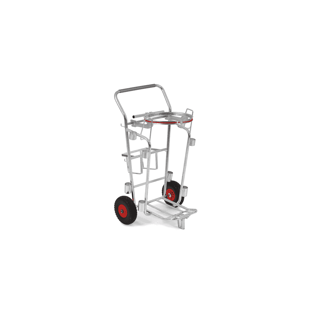 Chariot de nettoyage pour la manipulation pratique des sacs à déchets plastiques - 120 litres