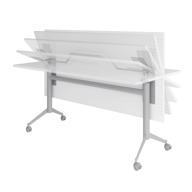 Mehrzweck-Klapptisch, kratzfeste Oberfläche, fahrbar, in diversen Ausführungen