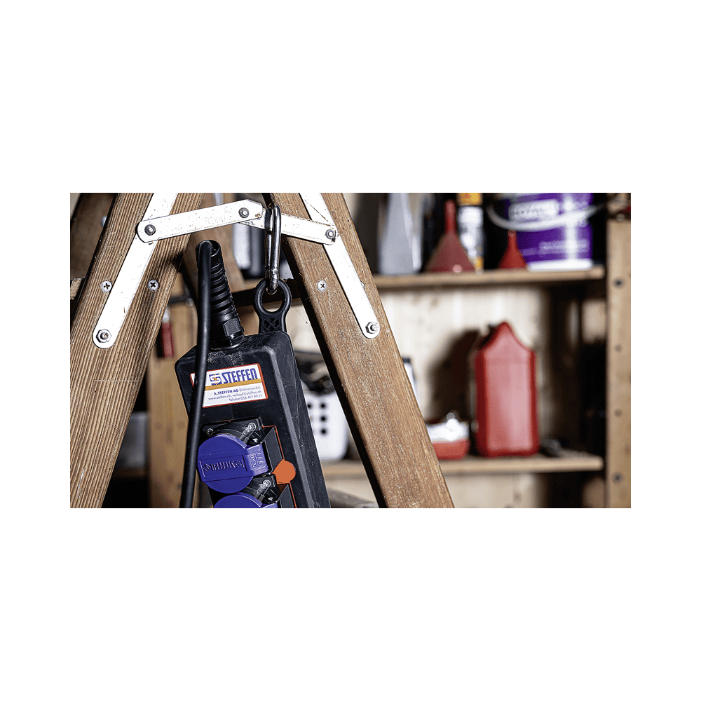 Steffen Multiprise PROFESSIONAL, prises de courant T23, 16 A, GdV 3 x 2.5 mm², IP55, noir/bleu, différents versions