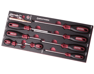 KRAFTWERK PRO-LINE EVA3 ERGOKRAFT Schraubendreher-Einlage, 9-teilig