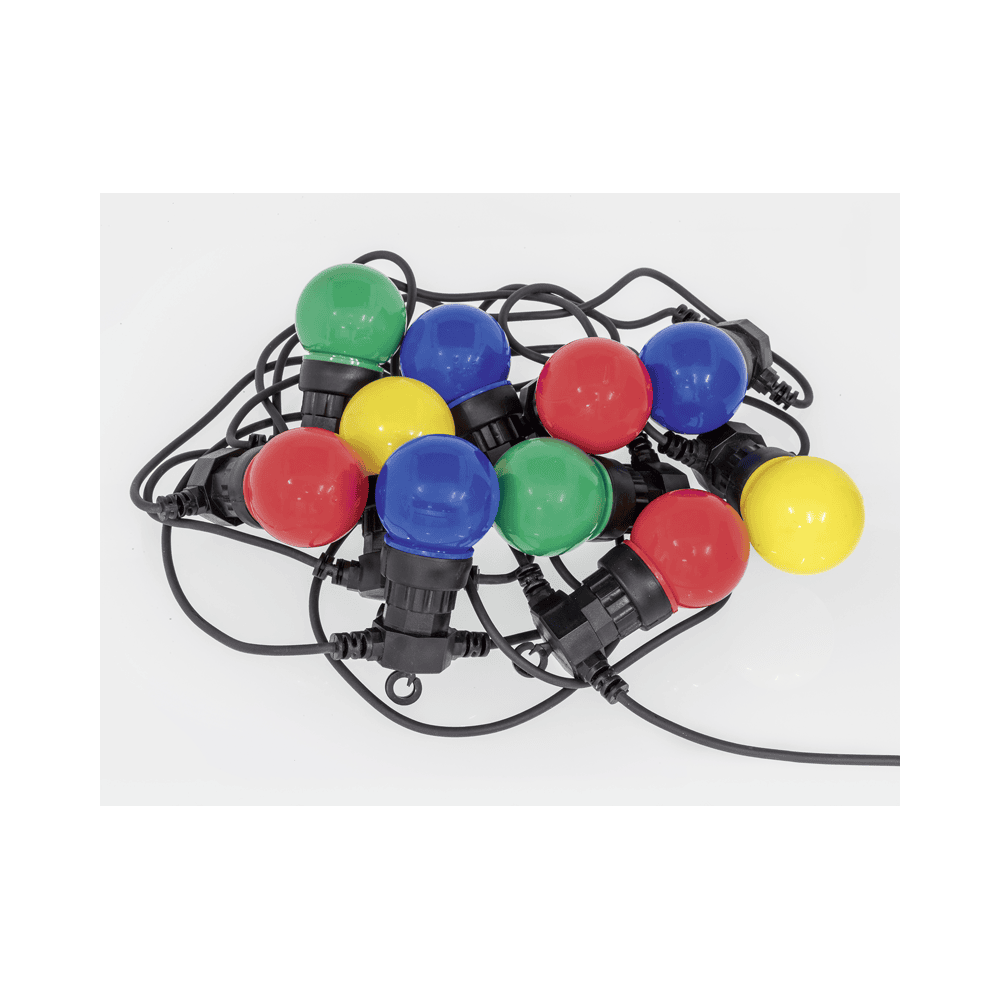 Steffen GardenLine LED Party-Lichterkette, mit Leuchtmittel - farbig, 10.5 m, 10 x 0.3 W, IP55