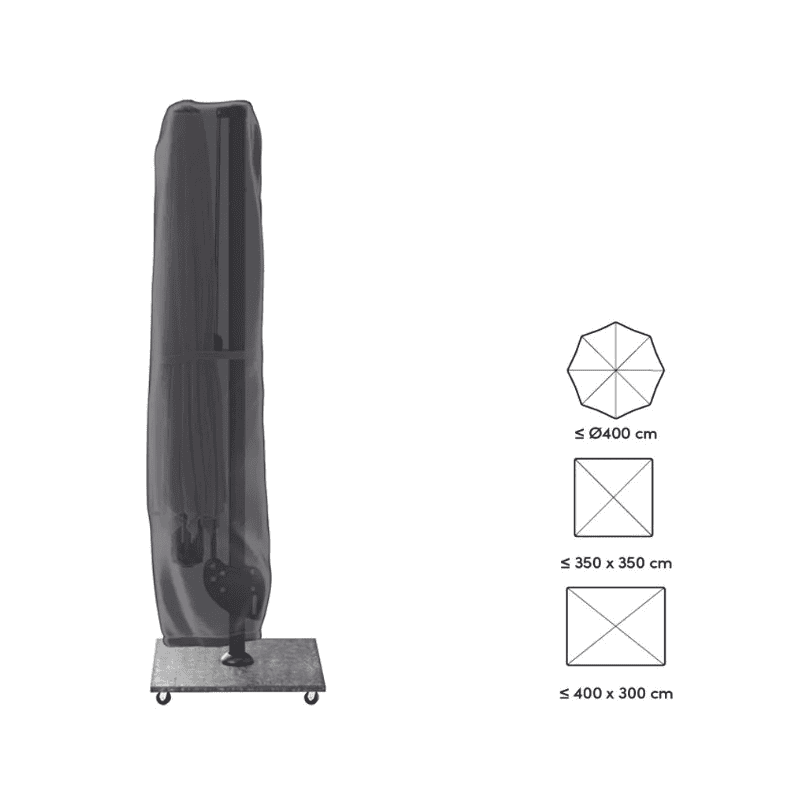Platinum AeroCover Freiarmsonnenschirm Schutzhülle, Höhe 2920 mm, Durchmesser 600/650 mm