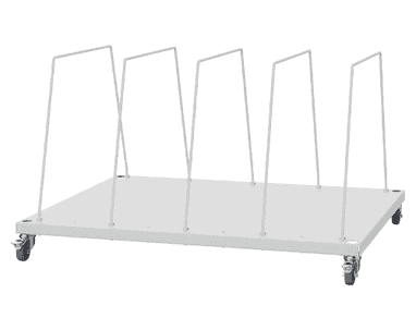 Chariot pour cartons avec étrier de maintien, capacité 120 kg, 900 x 650 x 515 mm