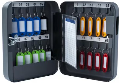 Boîte à clés Pavo avec serrure à cylindre, anthracite, disponible en plusieurs versions