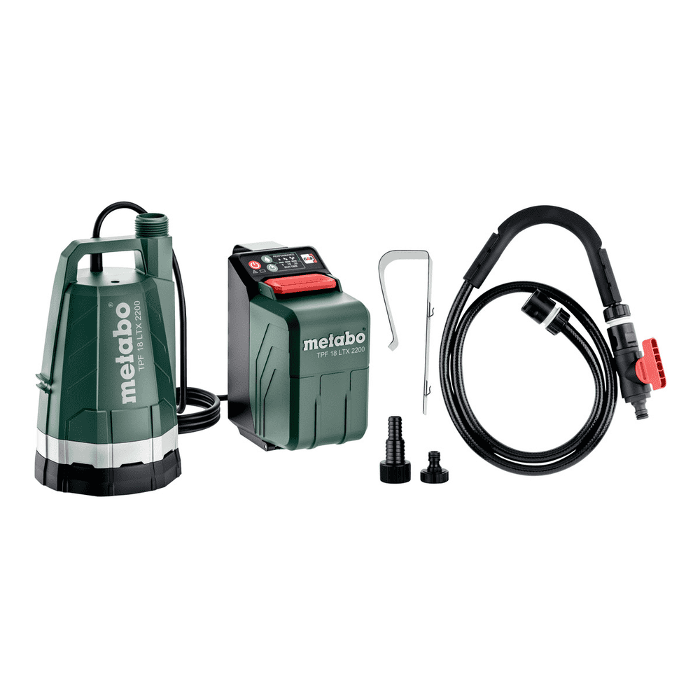 Metabo Akku-Tauch- und Regenfasspumpe TPF 18 LTX 2200, 18 V ohne Akku
