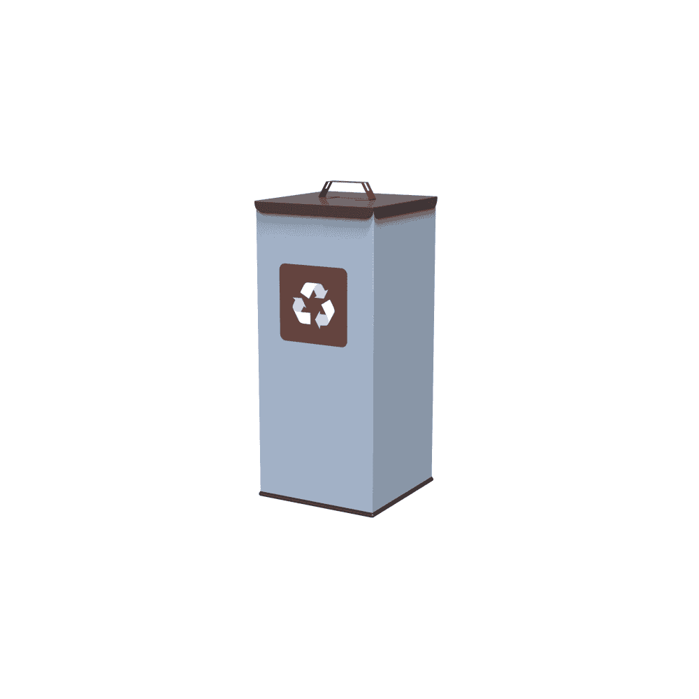 Poubelle pour le tri des déchets, en divers coloris