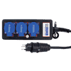 Steffen Steckdosenleiste PROFESSIONAL, T13 Steckdosen, 10 A, GdV 3 x 1.5mm², IP20, schwarz/blau, diverse Ausführungen