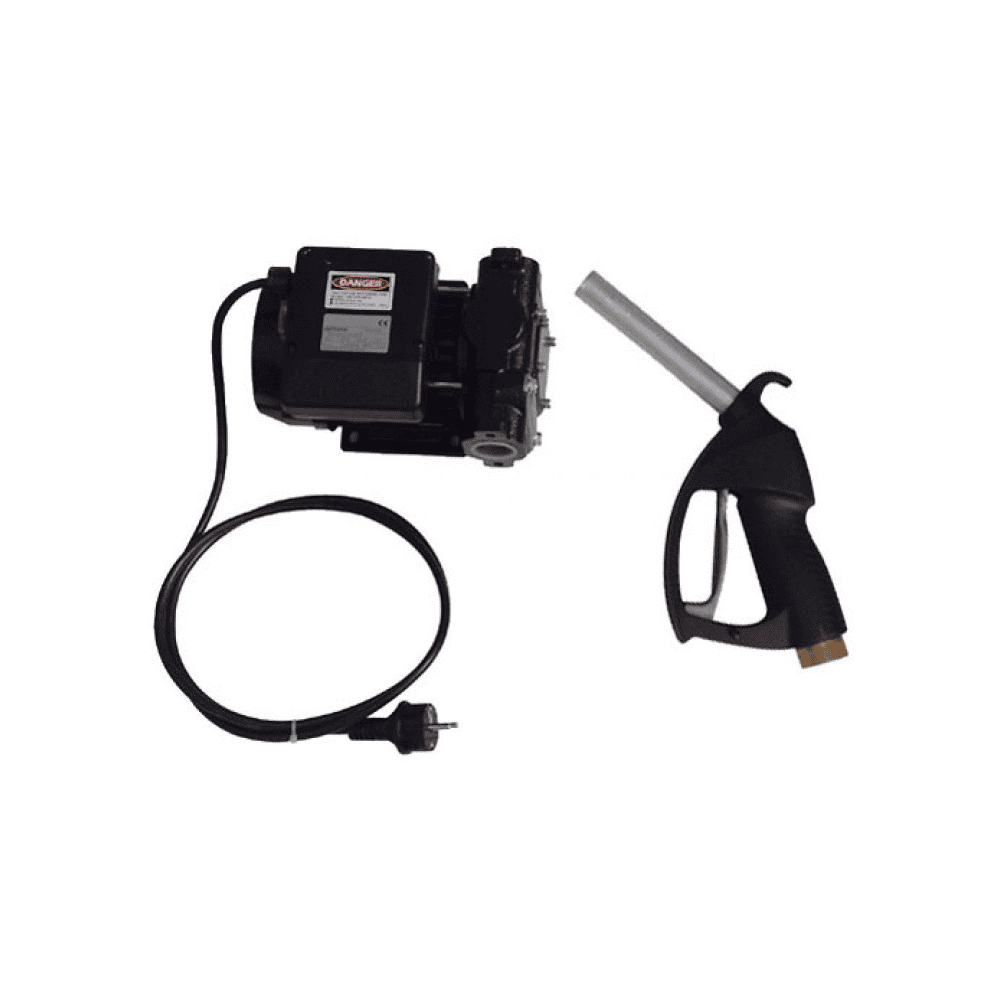 Elektropumpe Diesel Cematic | Komplettset inkl. Saug- und Befüllschlauch, Fassverschraubung und Winkelstück 