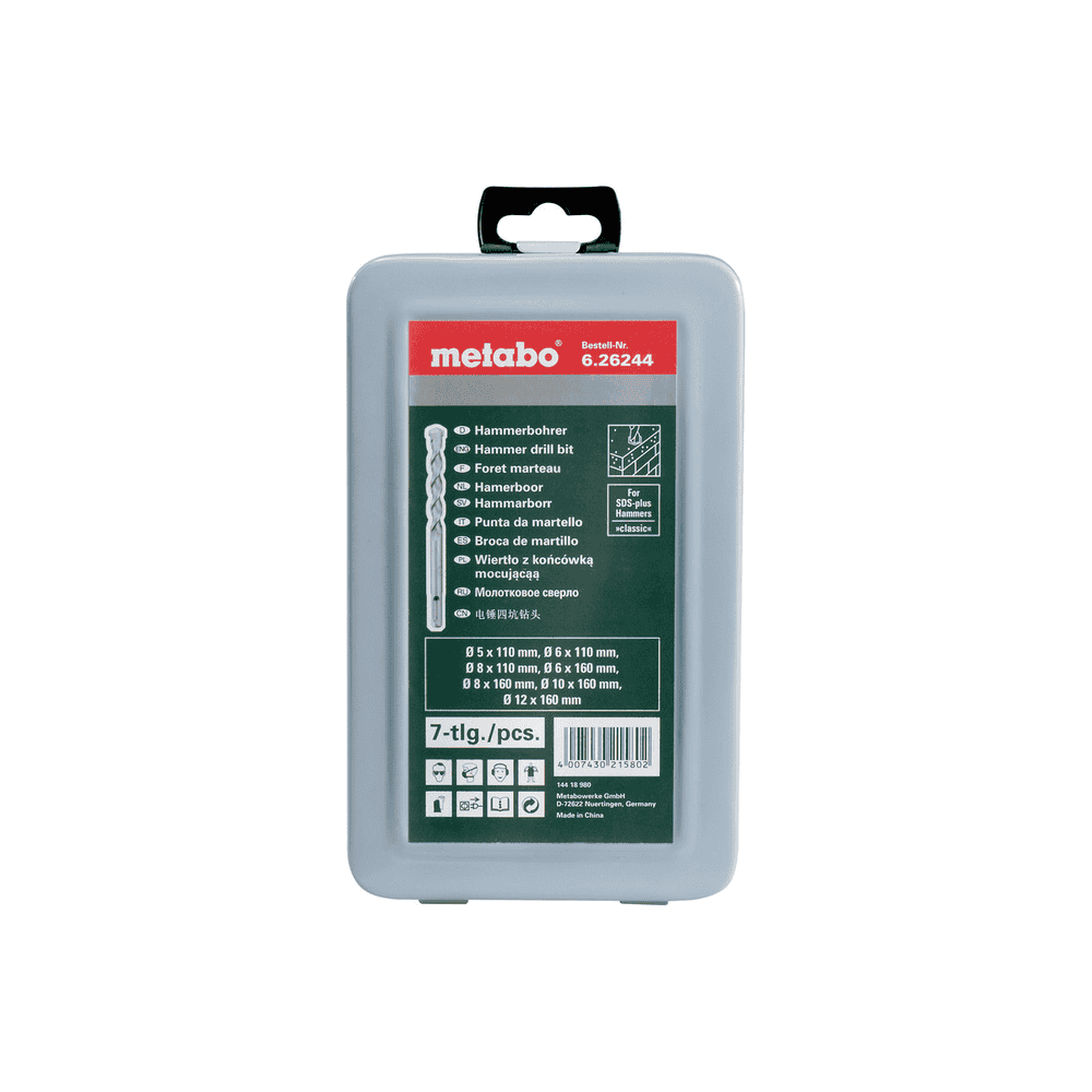 Metabo SDS-plus Classic-Bohrersatz, 7-teilig
