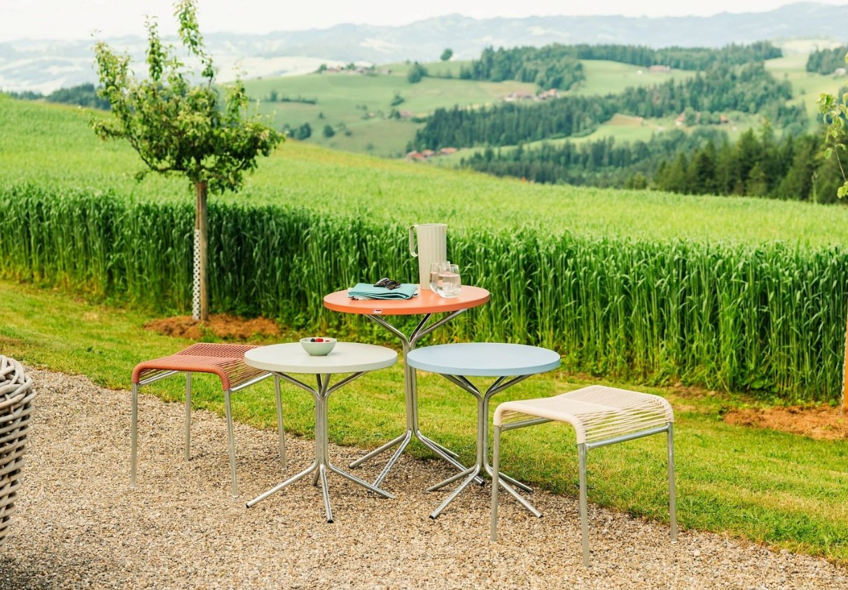 Schaffner Table d'appoint en métal PIX® en fibre de verre, disponible en plusieurs versions