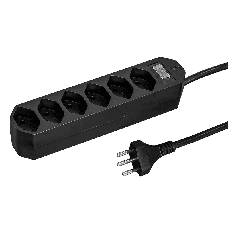 Steffen Steckdosenleiste COMPACT, T13 Steckdosen, mit Schalter, 10 A, IP20, 1.5 m Kabel, diverse Ausführungen