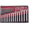 KRAFTWERK PRO LINE Ringgabelschlüssel-Satz, 26-teilig, 5.5–32 mm, Chrom-Vanadium, in Rolltasche
