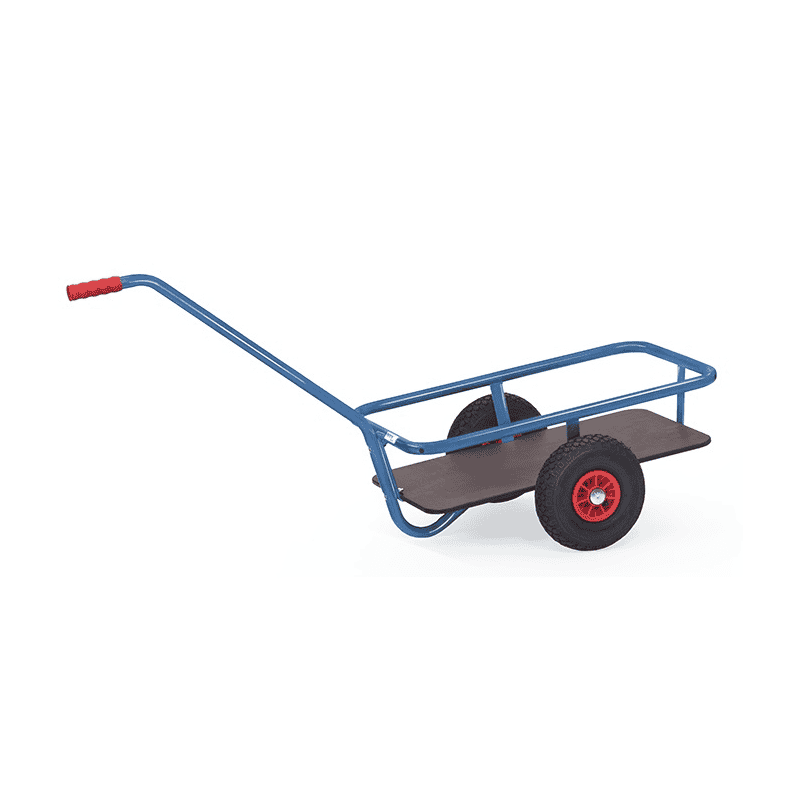 Fetra Handwagen mit wasserfestem Boden, pulverbeschichtet blau RAL 5007