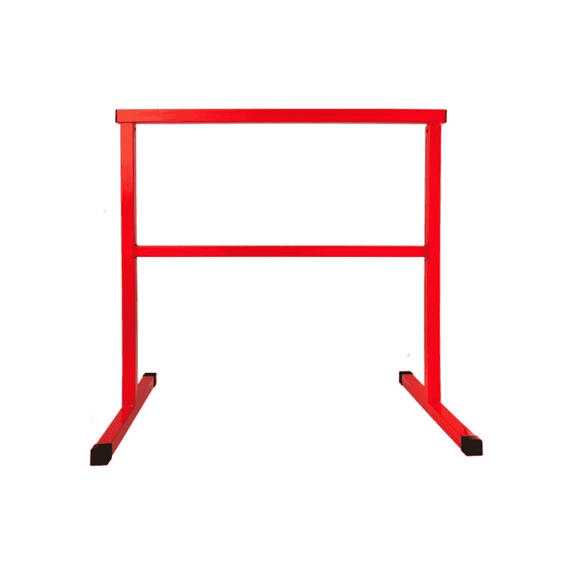 Tréteau de travail SIMPLEX rouge, capacité de charge 200 kg