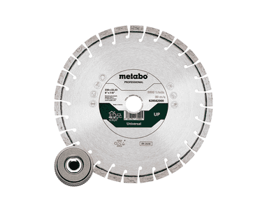 Metabo Set: Diamanttrennscheibe "UP", 230 x 22,23 mm und Quickspannmutter M 14