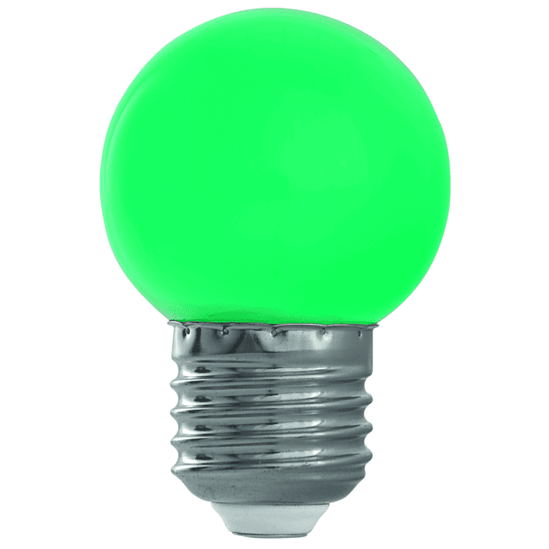 Steffen GardenLine LED Lampen 10er Set farbig (blau, grün, gelb, rot), 1 W, E27, IP20, 45 x 70 mm
