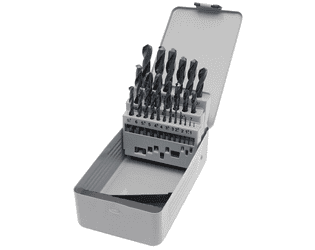 KRAFTWERK PRO LINE HSS-G Spiralbohrer-Set, 19-teilig, 1–10 mm, präzisionsgeschliffen, Metallbohrer mit Kreuzanschliff