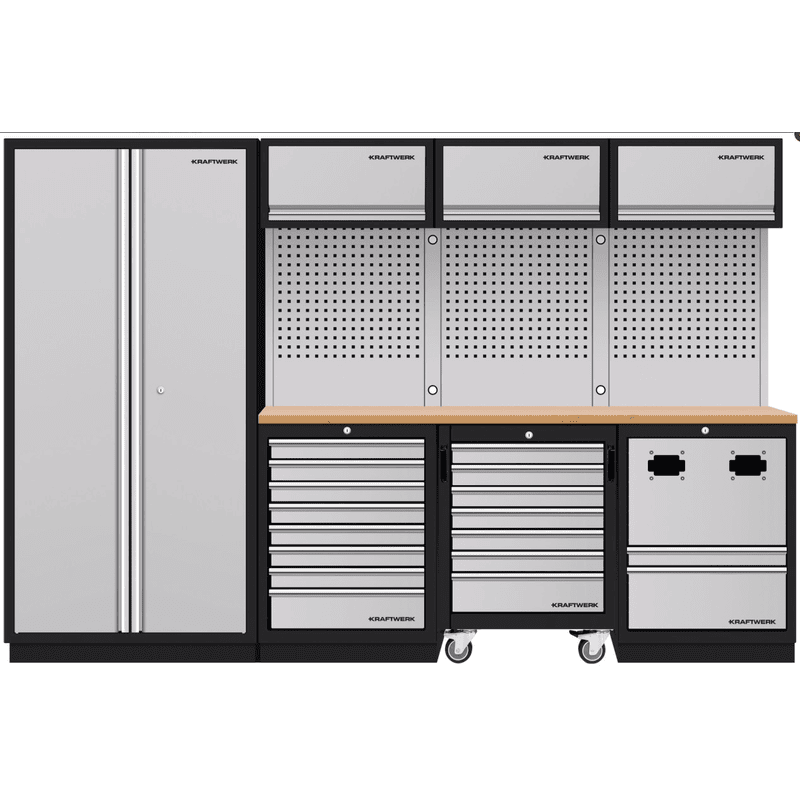 KRAFTWERK Aménagement d'atelier MOBILIO 4 éléments combinés, en différentes versions