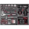 KRAFTWERK PRO LINE Werkzeugkoffer mit Akku-Bohrschrauber von BOSCH, 1/4" + 1/2", 264-tlg