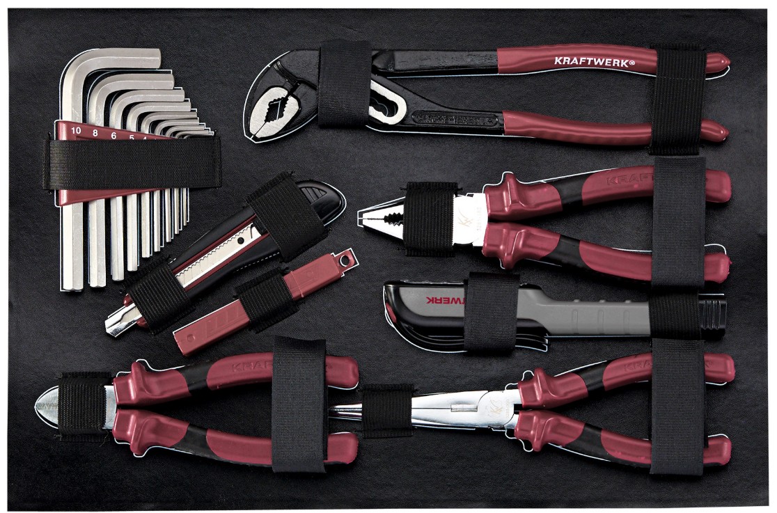 KRAFTWERK PRO LINE Werkzeugkoffer, 1/4", 123-teilig, inkl. Werkzeug