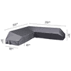 Platinum AeroCover Housse de protection Lounge en forme de L, L x L x H 2550 x 900 x 700 mm