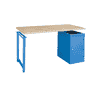 Table de travail MONTY avec base en acier en différentes tailles 