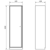 KRAFTWERK Armoire haute Mobilio, L x P x H 600 x 458 x 2000 mm, disponible en 2 versions