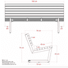 PLUS Siesta Living Sofa, 150 cm, in zwei Farben
