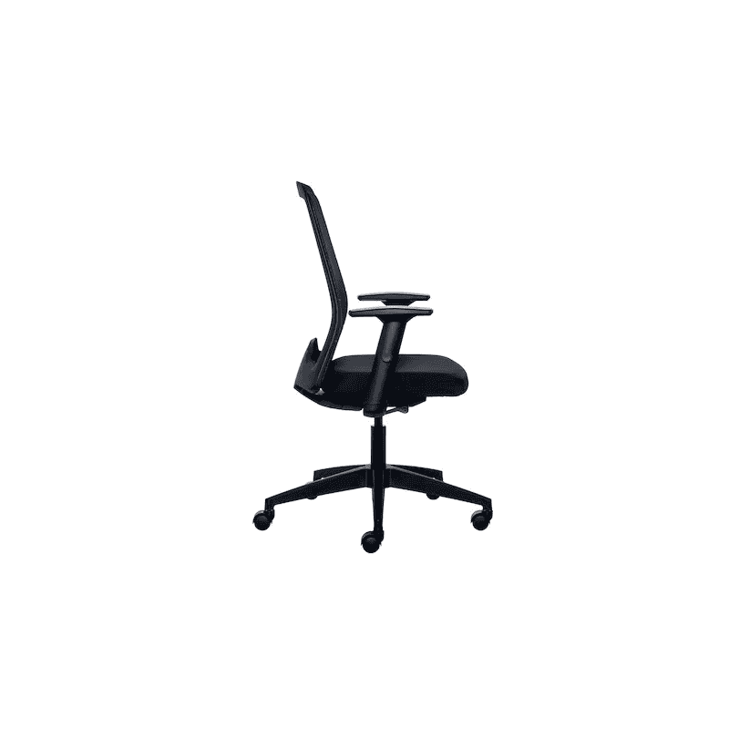 Bürostuhl Interstuhl 172E4 mit Armlehne, Mesh Rückenlehne, schwarz