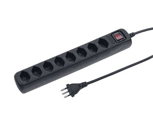 Steffen Steckdosenleiste POWER EASY, IP20, 1.5 m Kabel, mit Schalter, verschiedene Ausführungen