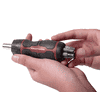 KRAFTWERK Mini-Ratschen-Schraubendreher 6-in-1, 7-teilig mit integriertem Bit-Sortiment