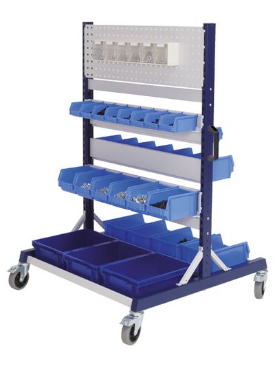 Bedrunka+Hirth Workraster-Mobil Doppelseitig, BxTXH 1000 x 960 x 1476 mm