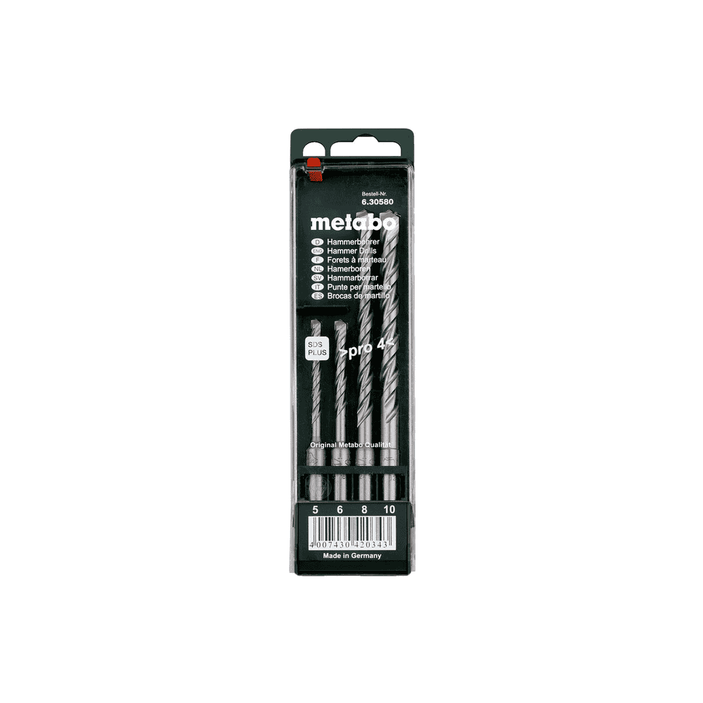 Metabo SDS-plus Pro4-Bohrersatz, 4-teilig