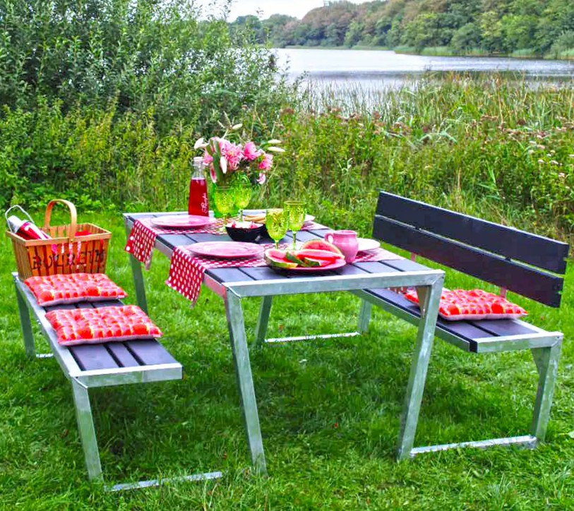 PLUS Mobilier de jardin modulable Zigma, disponible en plusieurs modèles