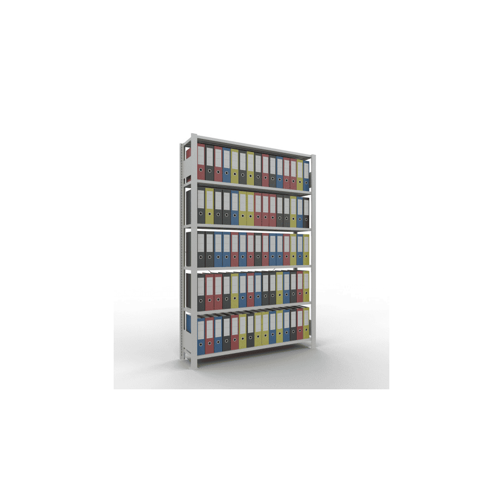 Schulte Büro- und Archivregale Stecksystem MULTIplus85, einseitig nutzbar