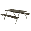 PLUS Alpha Ensemble de mobilier de jardin RePlast, noir, disponible en plusieurs modèles
