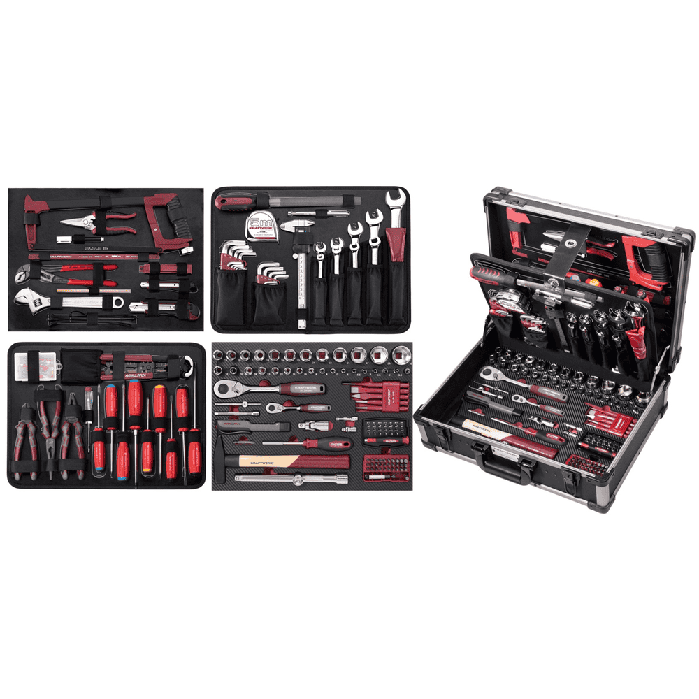 KRAFTWERK PRO LINE Profi-Alu-Werkzeugkoffer KW PB HT, 263-teilig