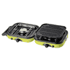 Kartuschenkocher DUAL COMPACT für Outdoor und Camping, 2 Brenner,  klappbar & tragbar