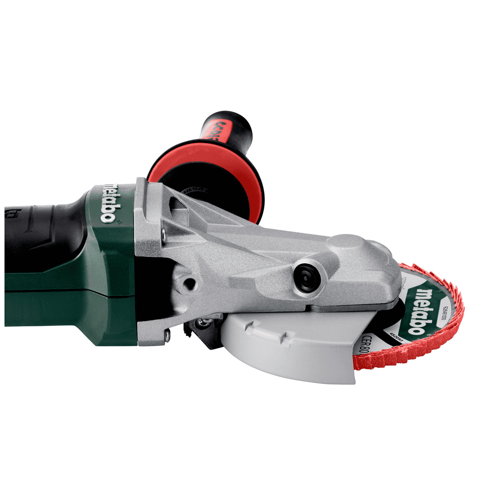 Metabo Meuleuse d'angle à tête plate à batterie WVBF 18 LTX BL 15-125 Quick, 18 V (Solo) avec metaBOX 165 L