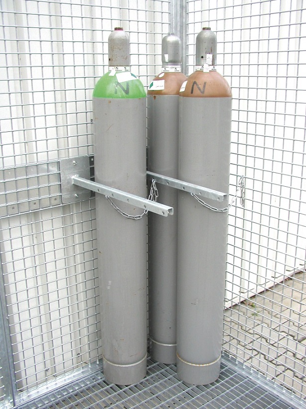 Zubehör Haltevorrichtung für Gasflaschen-Container GFC