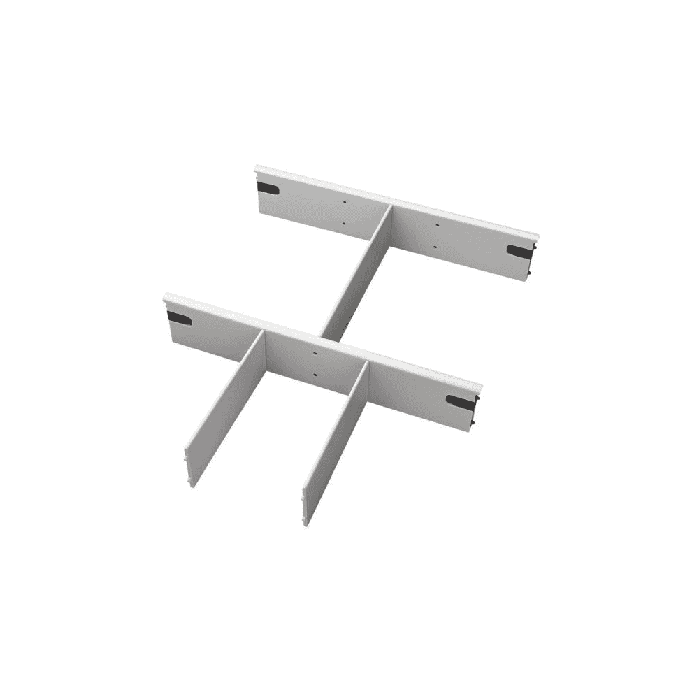 Schubladentrenner für Rollcontainer, 2er-Set in grau