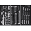 KRAFTWERK Chariot d'atelier LT700 BASIC avec 5 tiroirs, outils inclus, 173 pièces, L x P x H 719 x 474 x 1000 mm