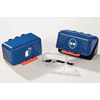Boîte de rangement pour lunettes de protection, L236xP122xH120 mm, bleu