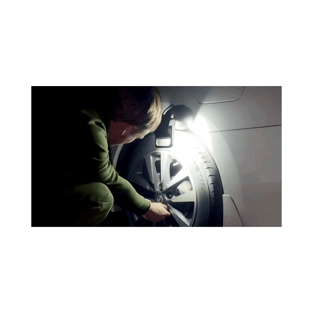 Steffen Akku-Arbeitsleuchte LED 16 W, 1300 lm, 4000K, IP65, 3-stufig, schwarz