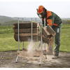 Sägebock mit Auswurfsicherung, Tragkraft 150 kg, 700 x 675 x 1120 mm