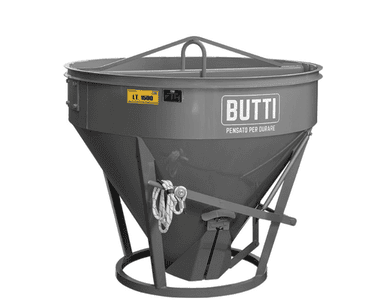 Betonkübel mit Zentralauslauf, 300–1000 l, Tragkraft 660–2200 kg